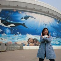 老婆北京旅游照片